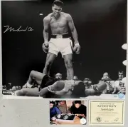 MUHAMMAD ALI Signed Photo 16x20 v Sonny Liston Phantom Punch Proof COA