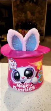 Pets Alive~Magic Bunnies Surprise Interactive Plush, Candy Pink 20+ Actions~NIB