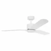 Eglo Iluka 52" DC ABS 3 Blade Ceiling Fan with 18W LED Tri Colour Light & Remote-White