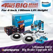 4" Bendix Front Big Brake Upgrade Kit for Toyota LandCruiser VDJ76 78 79 W/O VSC
