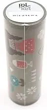 Kamoi Processing Paper Masking Tape, 22 Summer, New Pattern, mt Pocket, mizutama, Cream Soda, 4.5 inches (115 mm) x 16.4 ft (5 m) (MTPOCT020)