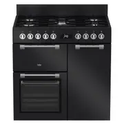 Beko 90cm Rangecooker with Gas Cooktop - Anthracite