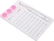 VICASKY Eyelash Extension Tray Lightweight Acrylic Lash Holder Board with Magnetic Tweezers Slot Eyelash Display Pallet for Professionals and Makeup Enthusiasts