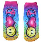 Airbrushed No Show Big Girl's Socks Sock size: 9-11 - NWT