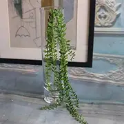 5PCS Artificial Succulents Hanging Plants, Fake Hanging Vines Plant Faux Green Leaf String Home Office Garden Hanging Baskets Wedding Decor/674