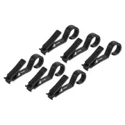 6Pcs Multifunctional Tent Canopy Clip Light Hook Camping Accessories, Black