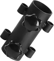 Sosoport Camping Tent Clamp Clips Fixed Pipe for Sunshade Canopy Durable Steel Pole Holder
