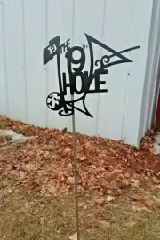 The 19th Hole Garden Stake Art, Yard Stake