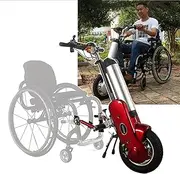 Wheelchair Drive Head, 12inch 400W Electric Handbike Wheelchair Trolley with LCD Display, 35 KM Cruising Range, 3rd Gear Speed, 36 V/15 Ah Lithium Removable Battery