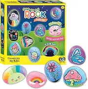 Creativity for Kids Glow in The Dark Rock Painting Kit - Paint 10 Rocks with Water Resistant Glow Paint, Multicolor