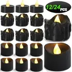 UP24X LED Electronic Candle Light Tealight Flameless Halloween Party Candle Lamp