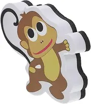 KOMBIUDA Magnetic Cute Monkey Dry Erase Eraser Soft Sponge Wiper for Whiteboard Chalkboard Back to School Accessory for Home Office Clean