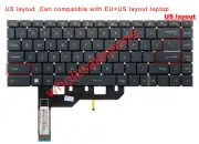 New US backlit keyboard for MSI Summit B15 Summit B15 A11M/B15 A11SB(MS-1552)