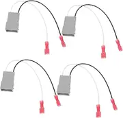 HEALLILY 4Pcs Speaker Wiring Harness Adapter for Car Audio Durable Speaker Connector Plug Easy Installation for Various Car Models High Fidelity Sound Upgrade