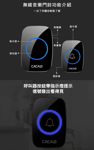 【ULIKE】智能兩用無線音樂門鈴呼叫機 呼叫器 電子救護鈴 看護鈴 陪護鈴 掛脖呼救器 電子門鈴 響鈴器 呼叫器 報警器 緊急呼叫 老人 門鐘