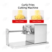 Electric julienne Slicer Potato Shredder Machine Curly Fries Cutter 2*2 & 2*4mm