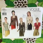 Vogue 2504 VTG Sewing Pattern Vogue's Basic Design Blouse Sz: 12-14-16 Uncut