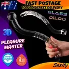 Extra Large Glass Dildo Dong Anal Chain Plug Prostate Massager Thruster Sex Toy