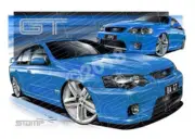 FPV BA GT BA GT BLUE PRINT A1 STRETCHED CANVAS (FV003X)