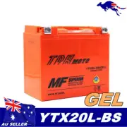 YTX20L-BS GEL Battery Harley-Davidson Softail Fat Boy FLSTF 1991–2015 EFI