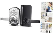 Keypad Door Lock with Handle: Keyless Entry Door Lock with ‎Satin Nickel