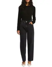 [Marcs] Soren Sparkle Barrel Leg Jeans in Washed Black