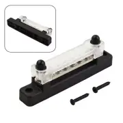 Distribution Bar Power Rail 112V Rated Bus 12V Steel+Nylon Terminal Block