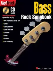 FastTrack Bass Rock Songbook - Music Instruction Book and CD NEW 000696440