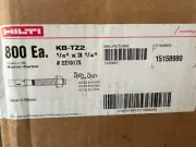 800 HILTI KB-TZ2 1/4" X 3 1/4" KWIK BOLTS ANCHORS w/nuts concrete NIB . FREE S/H
