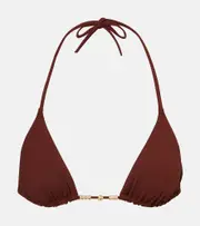 [Eres] Eres Ephemere embellished bikini top AU 12 burgundy