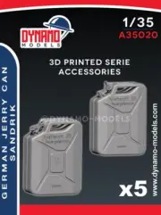Dynamo 1/35 German Jerry Can Sandrik (5x open cap, 5x closed cap)