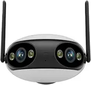 4MP 2K HD WiFi IP Camera Outdoor Dual Lens 180° View Angle Security Camera Human Detect Panoramic POE Surveillance Camera(4MP Add 64G Card)