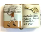 Rochard Limoges Tennis with Removable Ball Porcelain Trinket Box