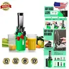 Compact Slow Masticating Juicer in Parrot Green - Perfect for Home or Travel
