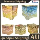 Tulip Cube Mirror Lamp Handmade DIY Flower Tulip Cloud Lamp for Women and Girl A