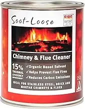 Soot-Loose Australia’s #1 Chimney and Flue Cleaner, Dissolves Tar and Creosote that has Accumulated over Time, Increases Heater Efficiency and Reduces Smoke Emissions, Helps to Prevent Dangerous Flue Fires, Trusted for Over 35 Years – 1 x 250g Tin