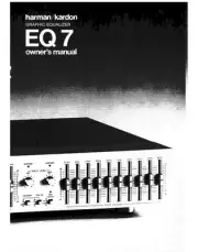 Harman Kardon EQ7 Equalizer Owners Instruction Manual