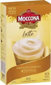 Moccona Latte 50 Individual Sachets (5 x 10 Pack)