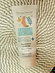 PRECISION BEAUTY~~SMOOTH + REFRESH~~PEPPERMINT & EPSOM SALT~~FOOT SCRUB 5.75 OZ
