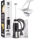 Corded Electric Milk Frother with Plug in - Handheld Electric Whisk Stirrer Whip
