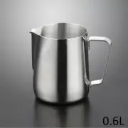 Milk Coffee Jug Latte Espresso Frothing Scale Pitcher Stainless Steel 600ml