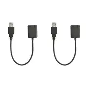 2PK Boya By-EA2L USB Microphone/Headset Adapter Audio Cable Connector Black