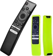 Replacement Samsung Remote Control for Smart TVs (Compatible with Samsung UHD/QLED/OLED/4K/8K) with Voice Search & Includes Silicone Protective Case(Luminous Green)