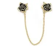 [VKEID] Mens Shirt Collar Pins Brooch Flower Collar Clip Shirt Chain Men And Women Suit Cardigan Corsage Accessories Men's Accessories