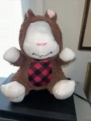 2023 Petsmart Hope The Hamster Holiday Squeaker Red Plaid Pet Plush Toy 10" NWOT