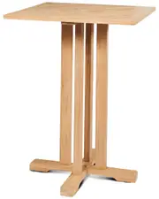 Curated Maison Michele Square Teak Outdoor Bar Table
