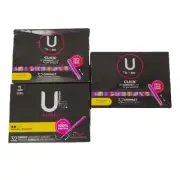 96 Count U By KOTEX Compact Click TAMPONS Regular Absorbency Unscented Leak Free