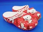 Hello Kitty x Crocs Womens Classic Clog Red Size Men 7 / Women 9!...