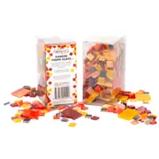 Mandala Art 500g Assorted Size Sunrise Theme Mosaic Glass Tiles