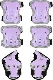 Kids Skating Protective Gear,Kid Elbow and Knee Pads Set - Adjustable Secure Flexible Skateboard Guards for Scooter Cycling Youth Girls Skating Boys